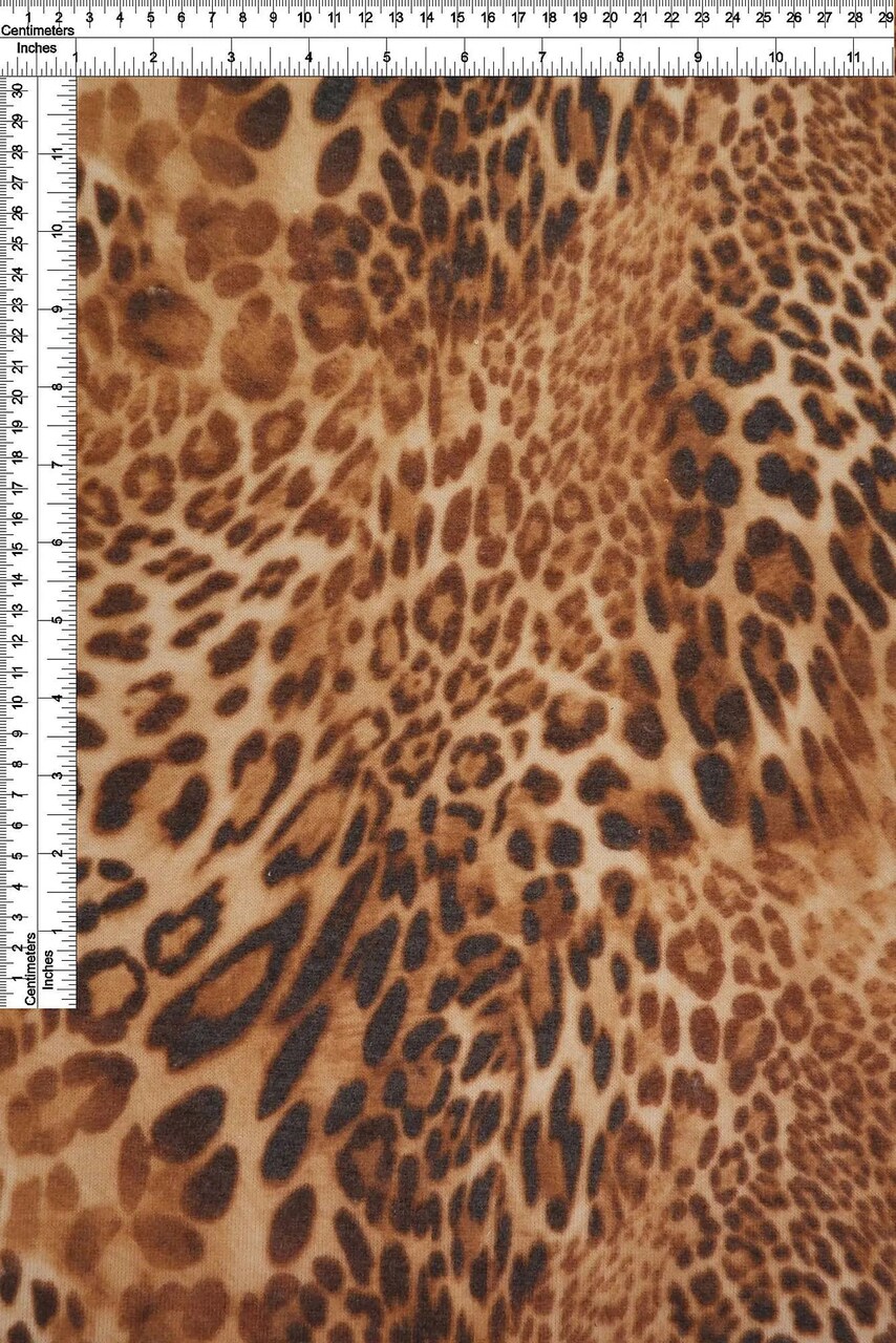 1 Yard Alpaca Sweater Animal Print Knit Fabric, 58/60″ Wide Poly Rayon Spandex Blend